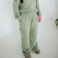 Ladies' Bamboo Fleece Cargo Pants | Sage