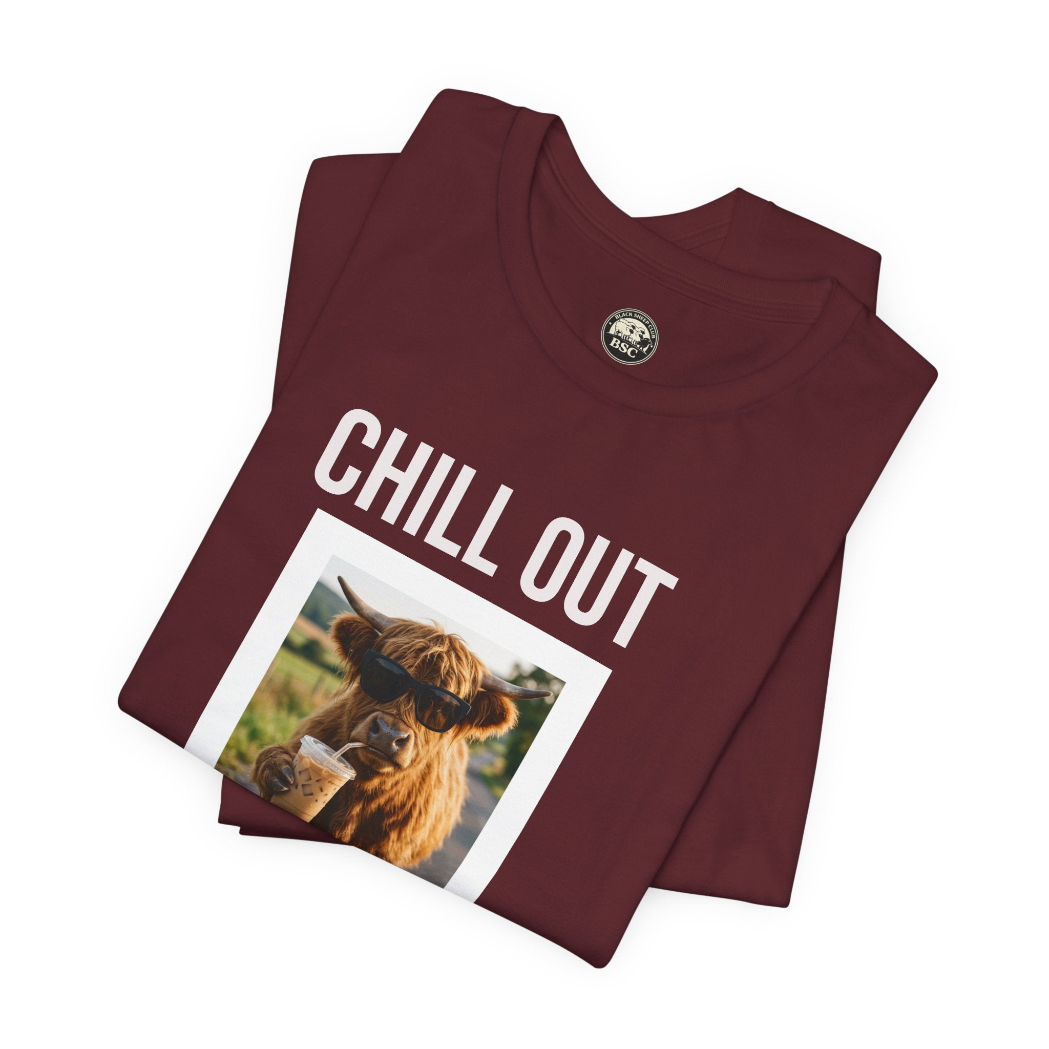 Chill Out Highland Cow Tee