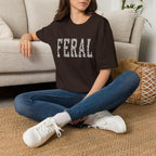 Black Sheep Club — FERAL Leopard Print Graphic Tee