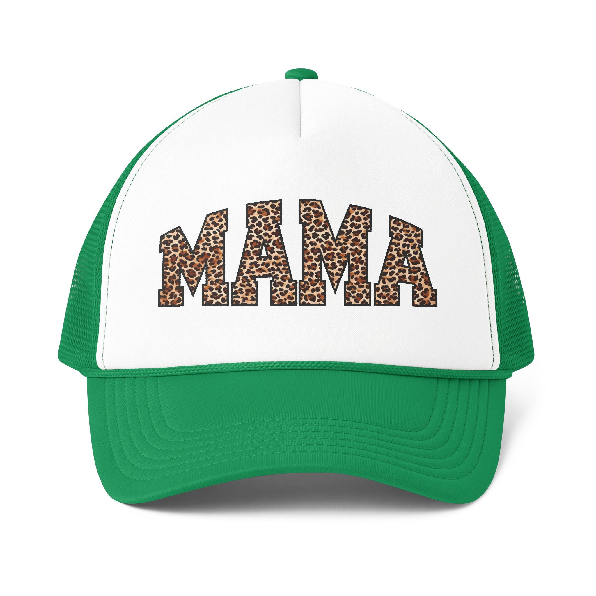 MAMA Leopard Print Trucker Cap