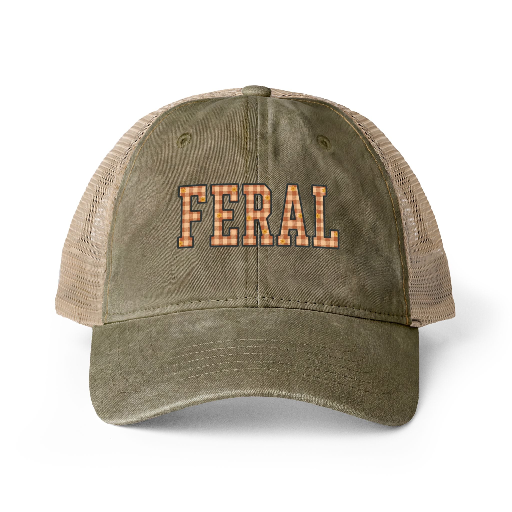 Washed Mesh-Back Cap - Feral