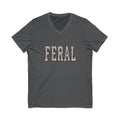 Black Sheep Club - Feral Leopard Print V Neck Tee