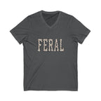 Black Sheep Club - Feral Leopard Print V Neck Tee