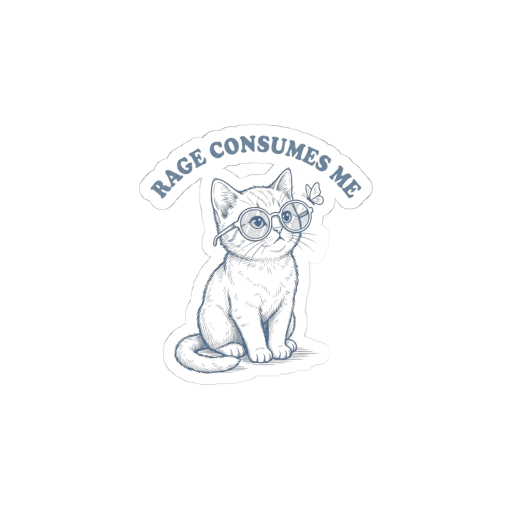 Black Sheep Club - Rage Consumes Me kitten STICKER