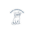 Black Sheep Club - Rage Consumes Me kitten STICKER