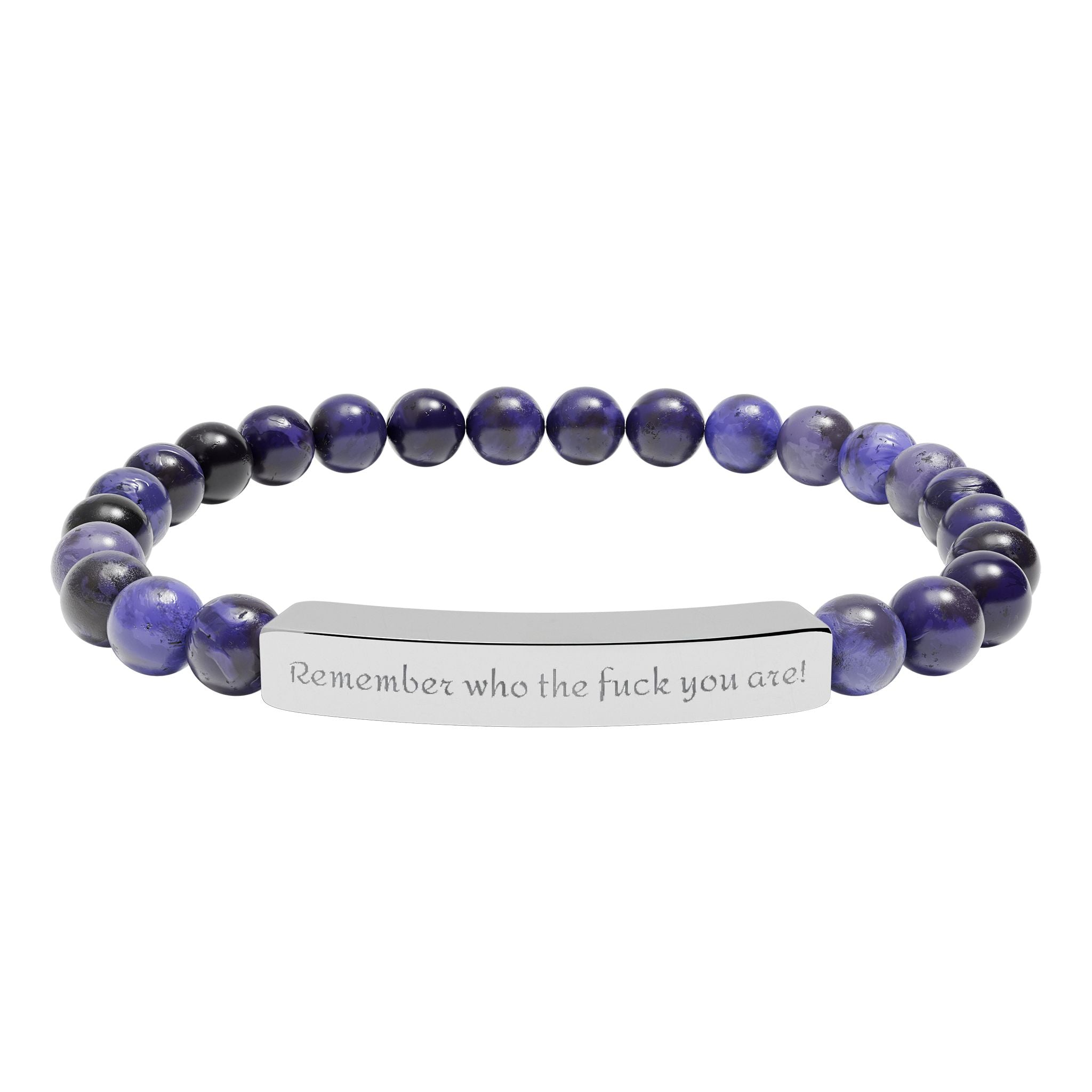 Remember who TF you are - beaded bracelet