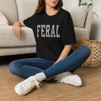 Black Sheep Club — FERAL Leopard Print Graphic Tee