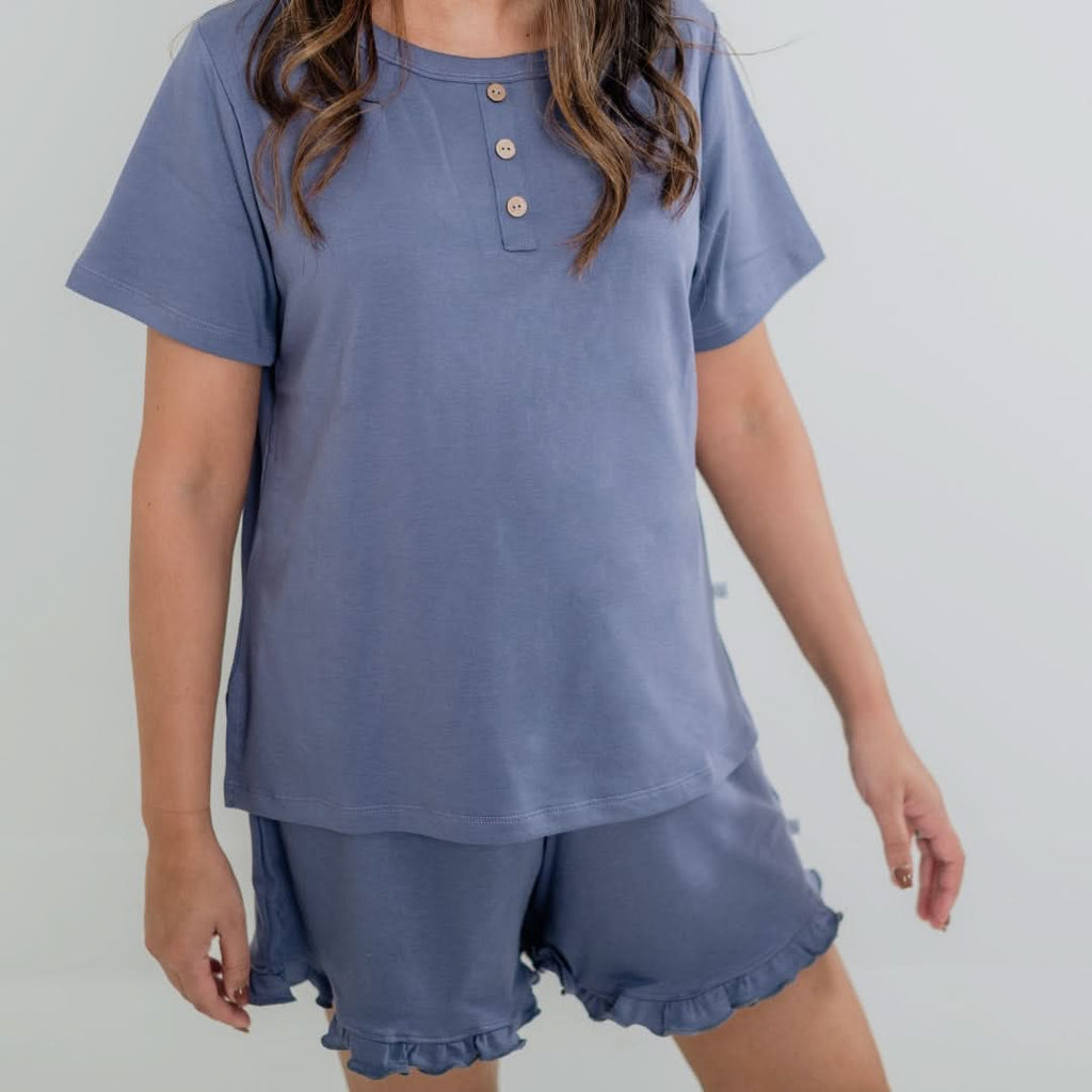 Ladies' Bamboo 2-Piece Short Sleeve Lounge Set | Fresh Clover