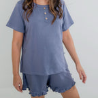 Ladies' Bamboo 2-Piece Short Sleeve Lounge Set | Fresh Clover