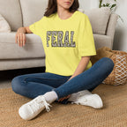 Black Sheep Club — FERAL Leopard Print Graphic Tee