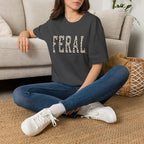 Black Sheep Club — FERAL Leopard Print Graphic Tee