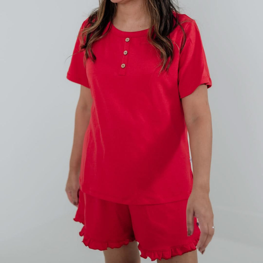 Ladies' Bamboo 2-Piece Short Sleeve Lounge Set | Fresh Clover