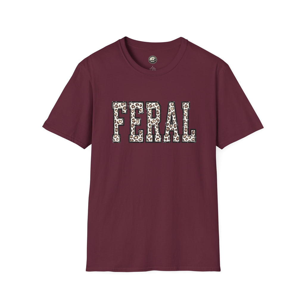Black Sheep Club — FERAL Leopard Print Graphic Tee