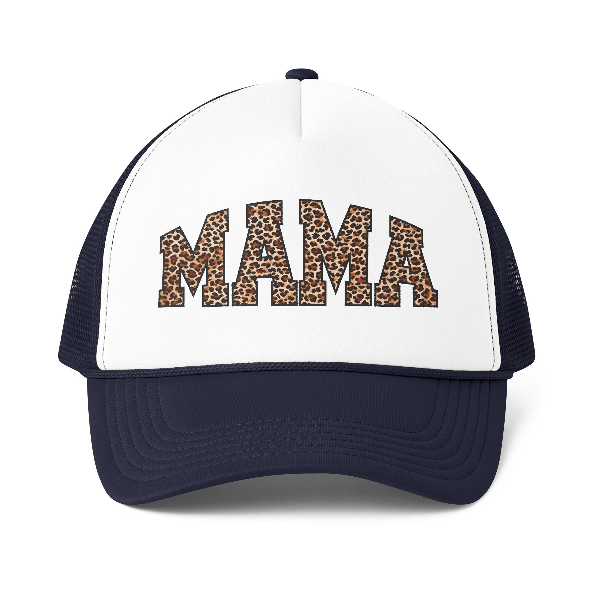 MAMA Leopard Print Trucker Cap