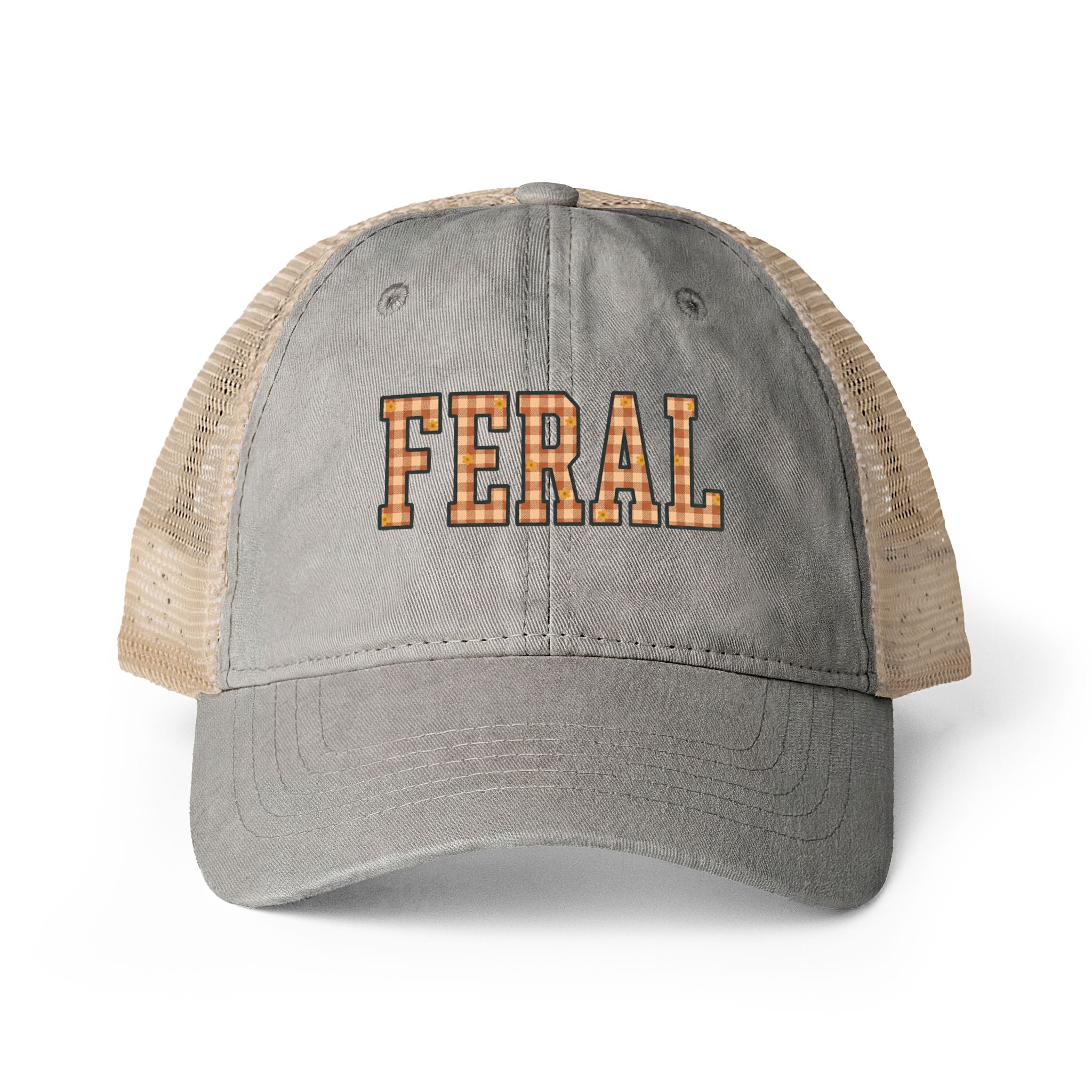 Washed Mesh-Back Cap - Feral
