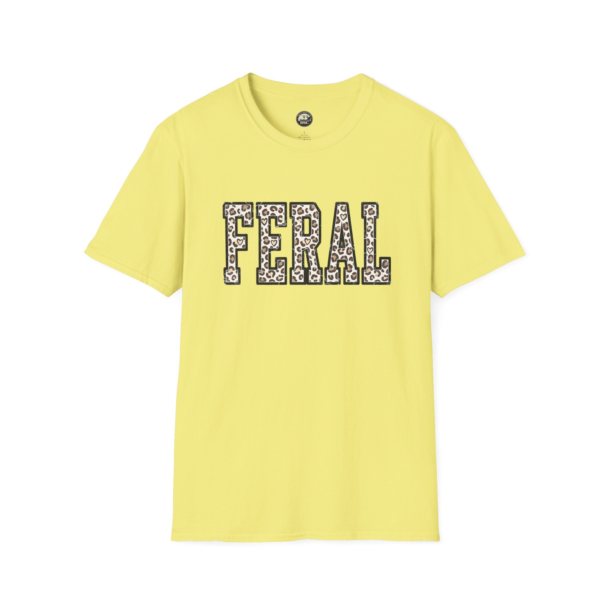Black Sheep Club — FERAL Leopard Print Graphic Tee