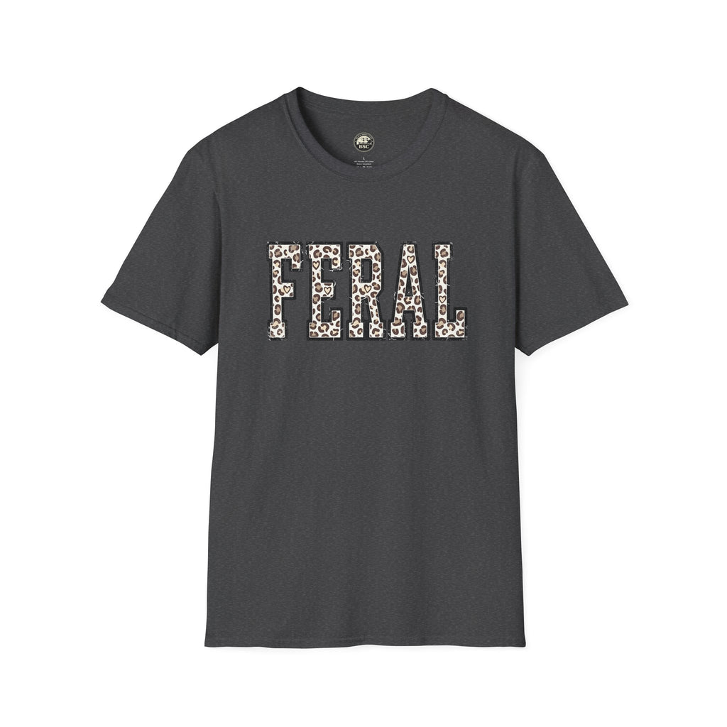 Black Sheep Club — FERAL Leopard Print Graphic Tee
