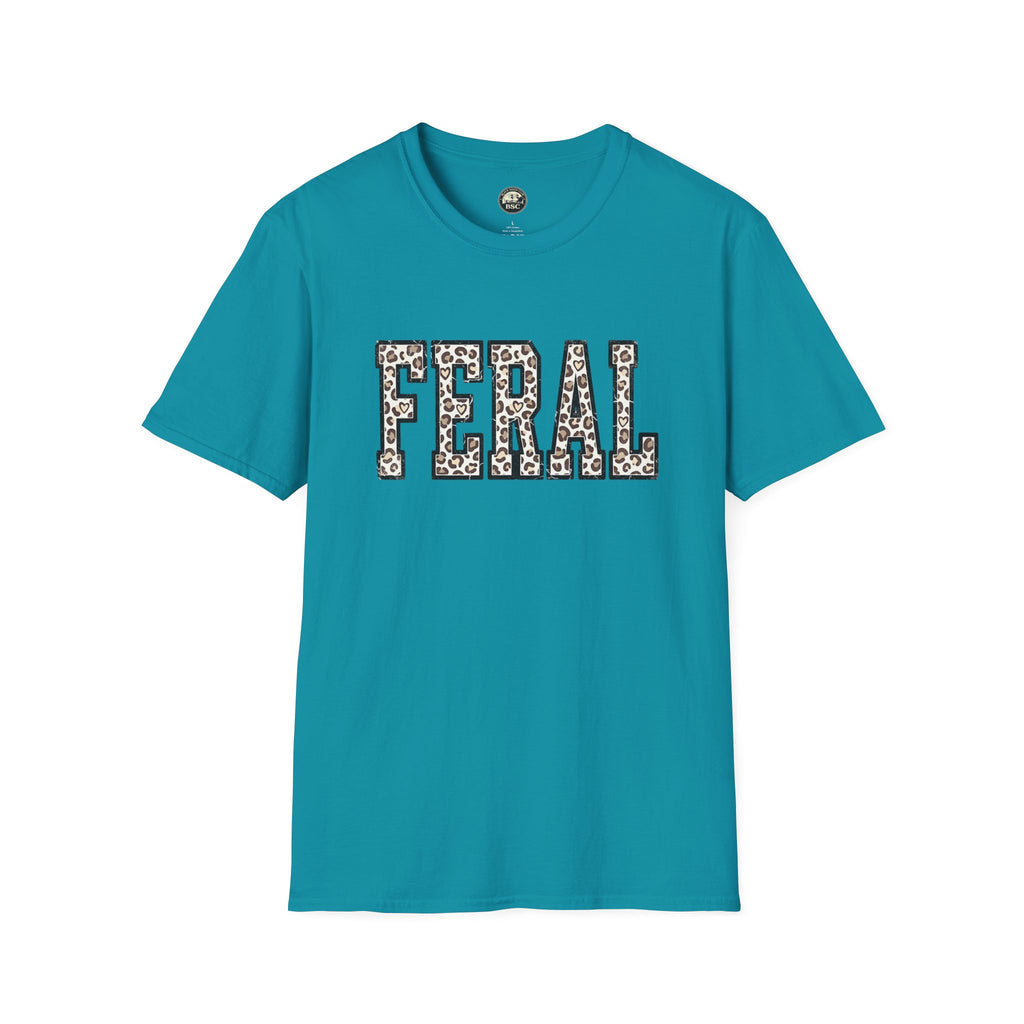 Black Sheep Club — FERAL Leopard Print Graphic Tee