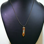 Natural Sword Chakra Unisex Brown Pendant