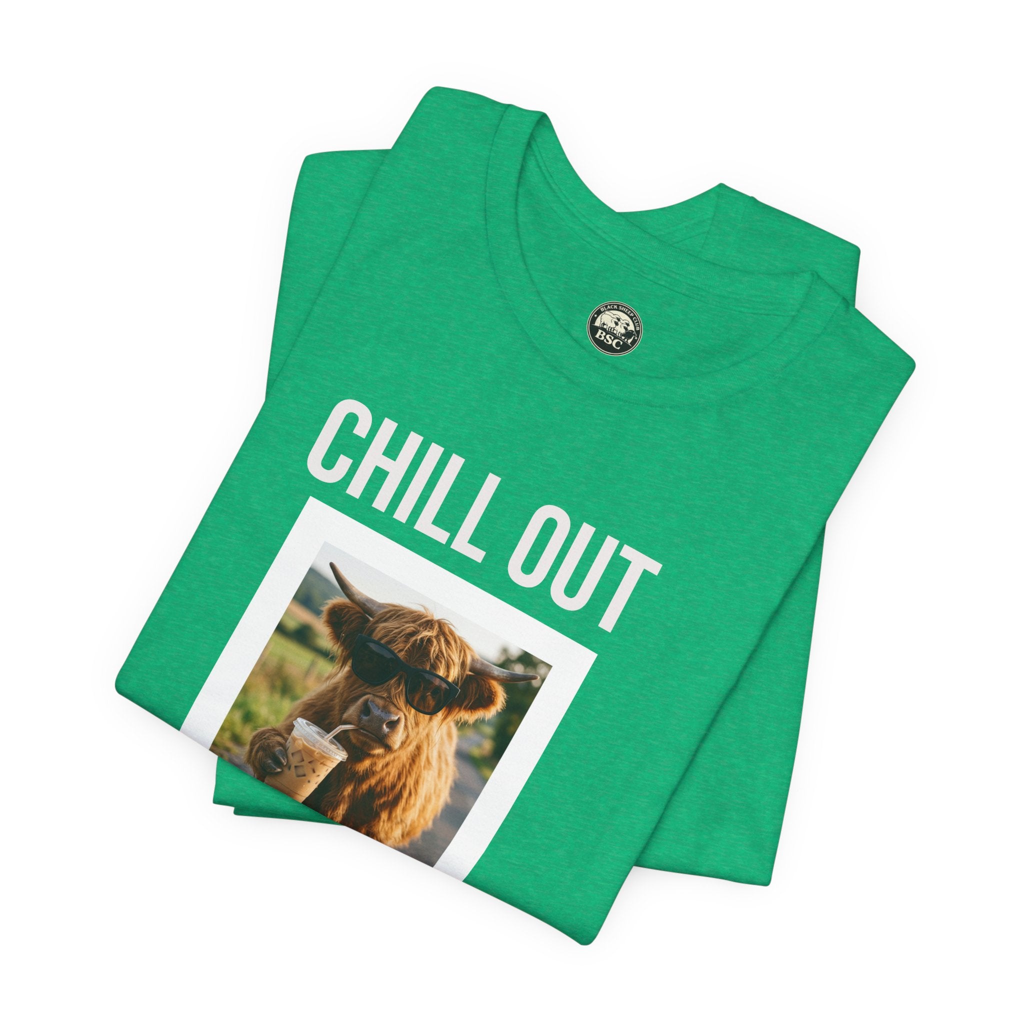 Chill Out Highland Cow Tee