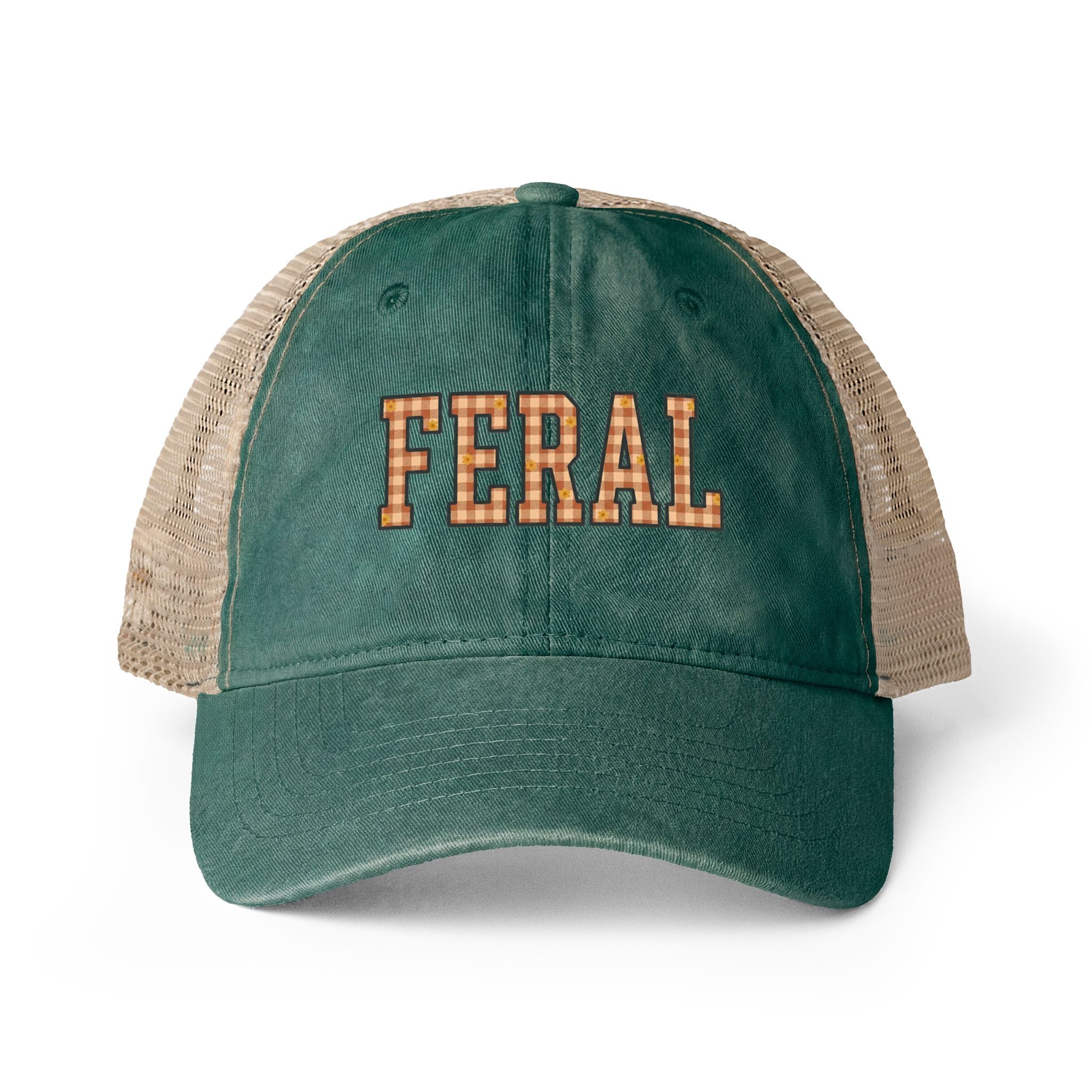 Washed Mesh-Back Cap - Feral