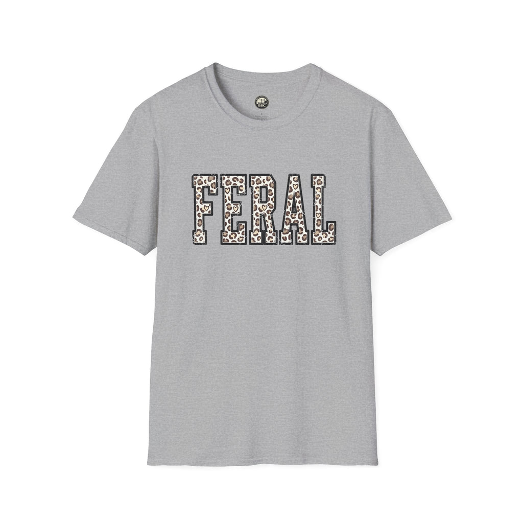 Black Sheep Club — FERAL Leopard Print Graphic Tee