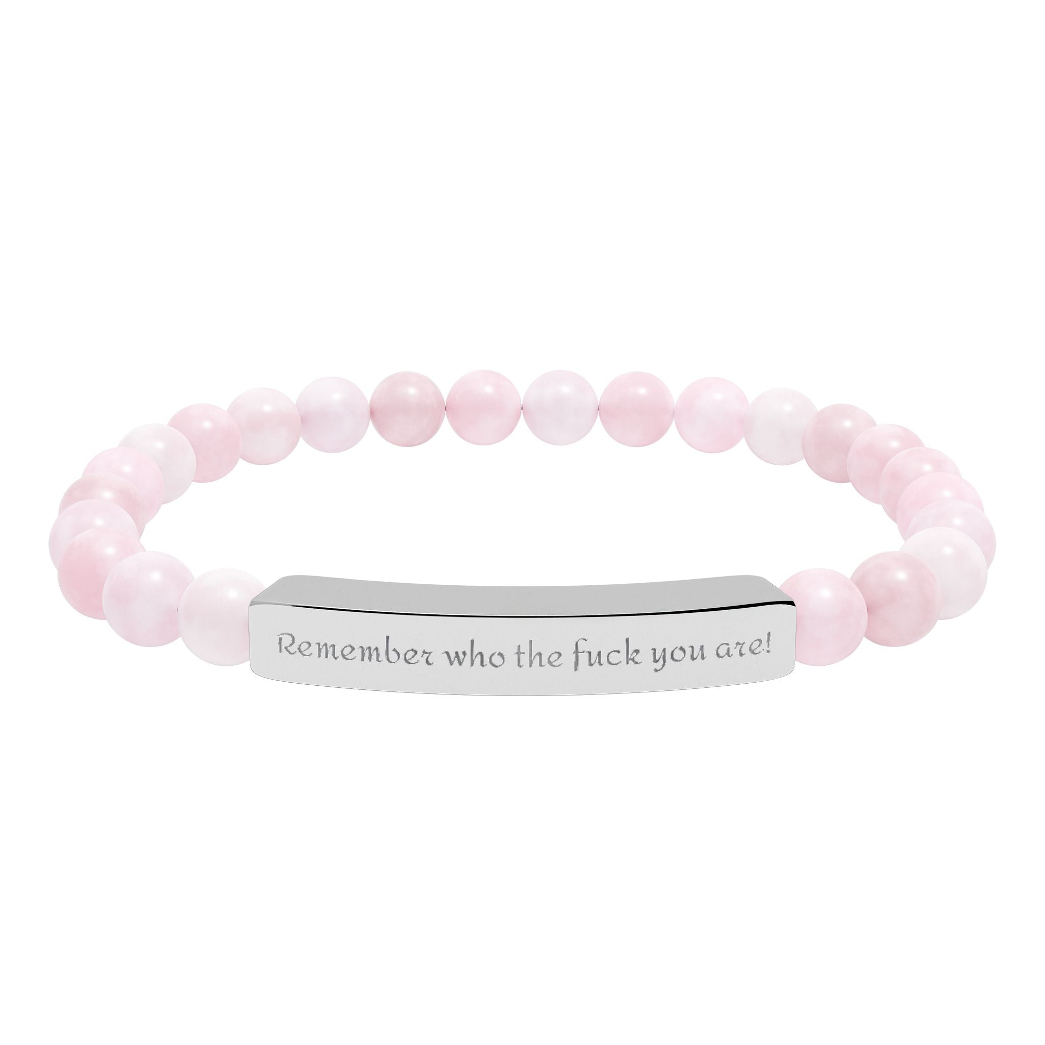 Remember who TF you are - beaded bracelet