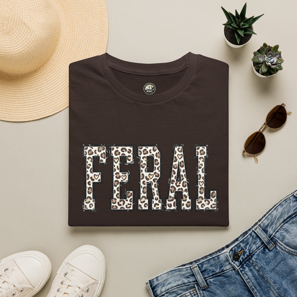 Black Sheep Club — FERAL Leopard Print Graphic Tee