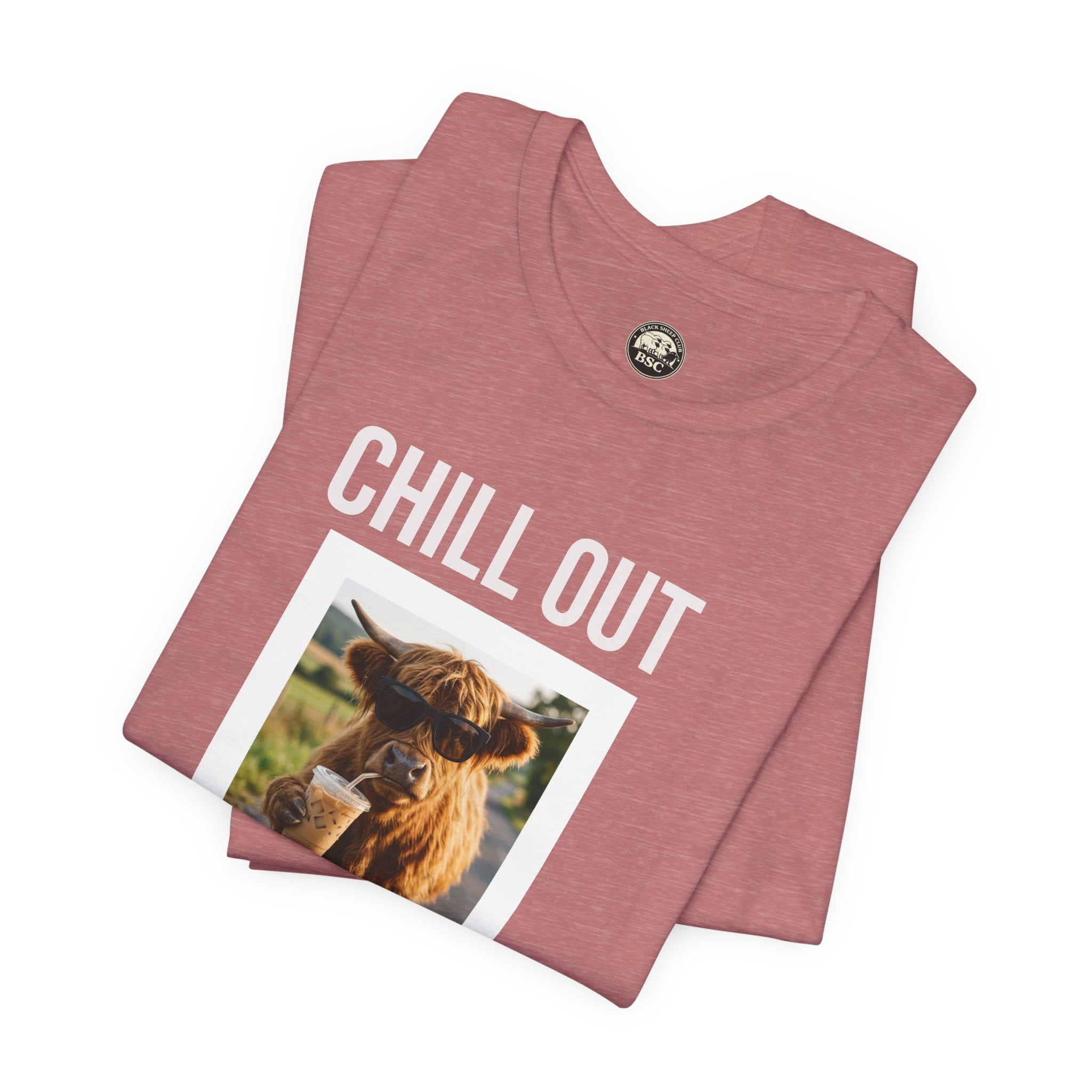 Chill Out Highland Cow Tee