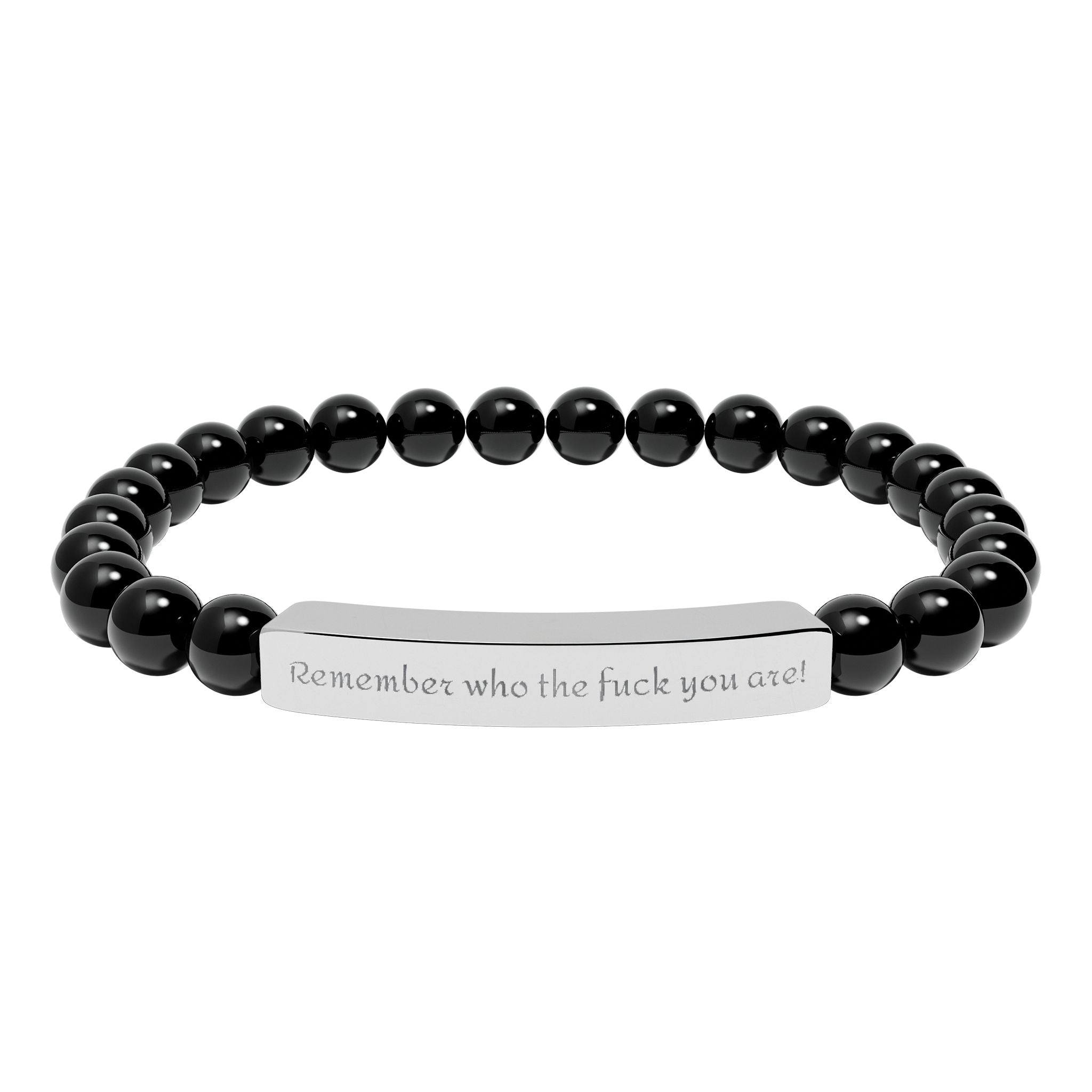 Remember who TF you are - beaded bracelet