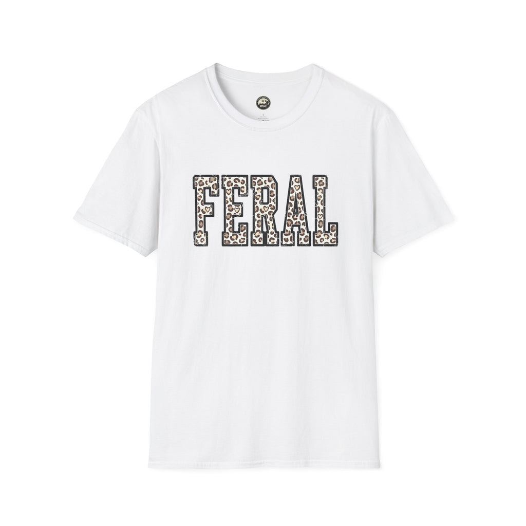 Black Sheep Club — FERAL Leopard Print Graphic Tee