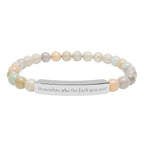 Remember who TF you are - beaded bracelet