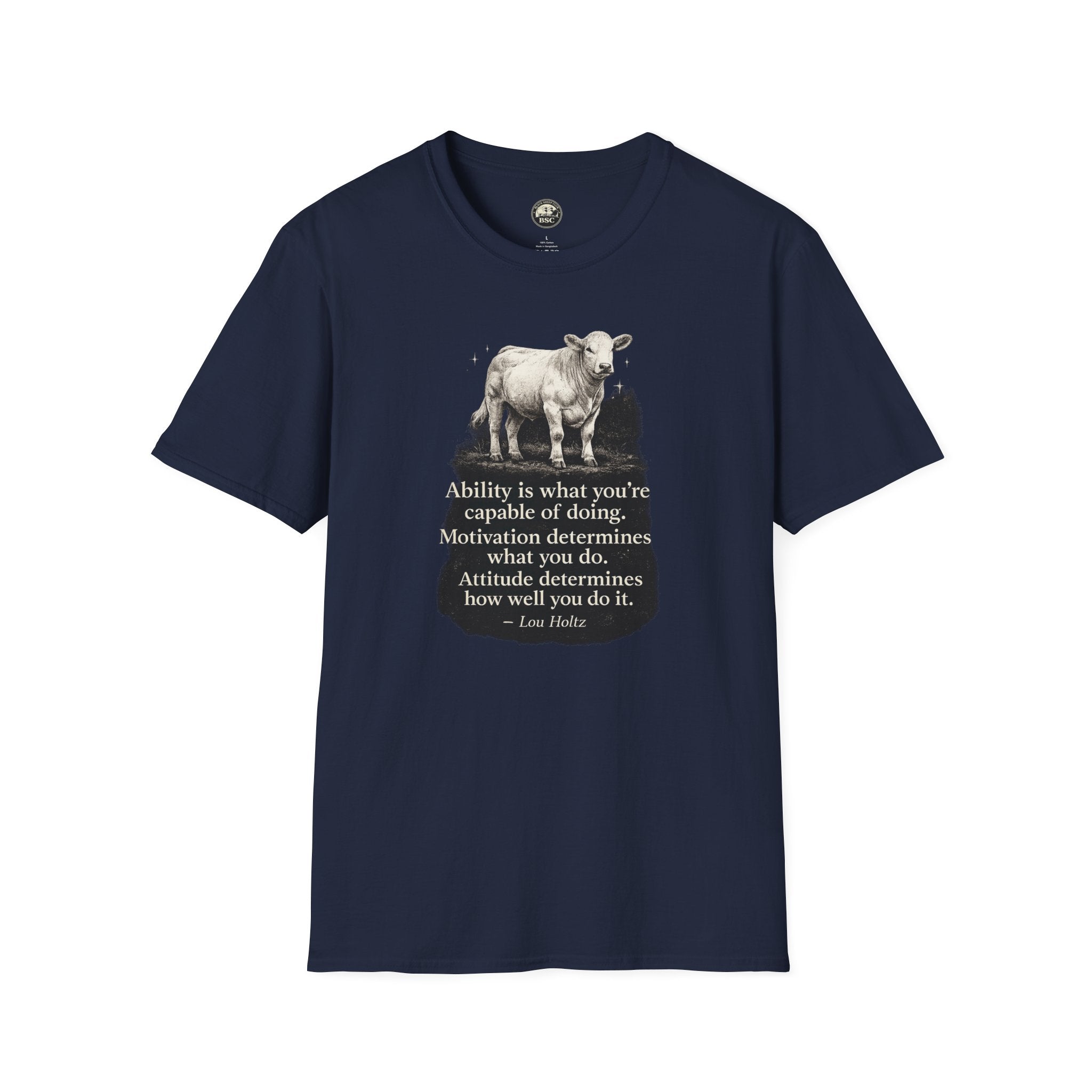 Black Sheep Club  — Charolais Motivational Farm Tee