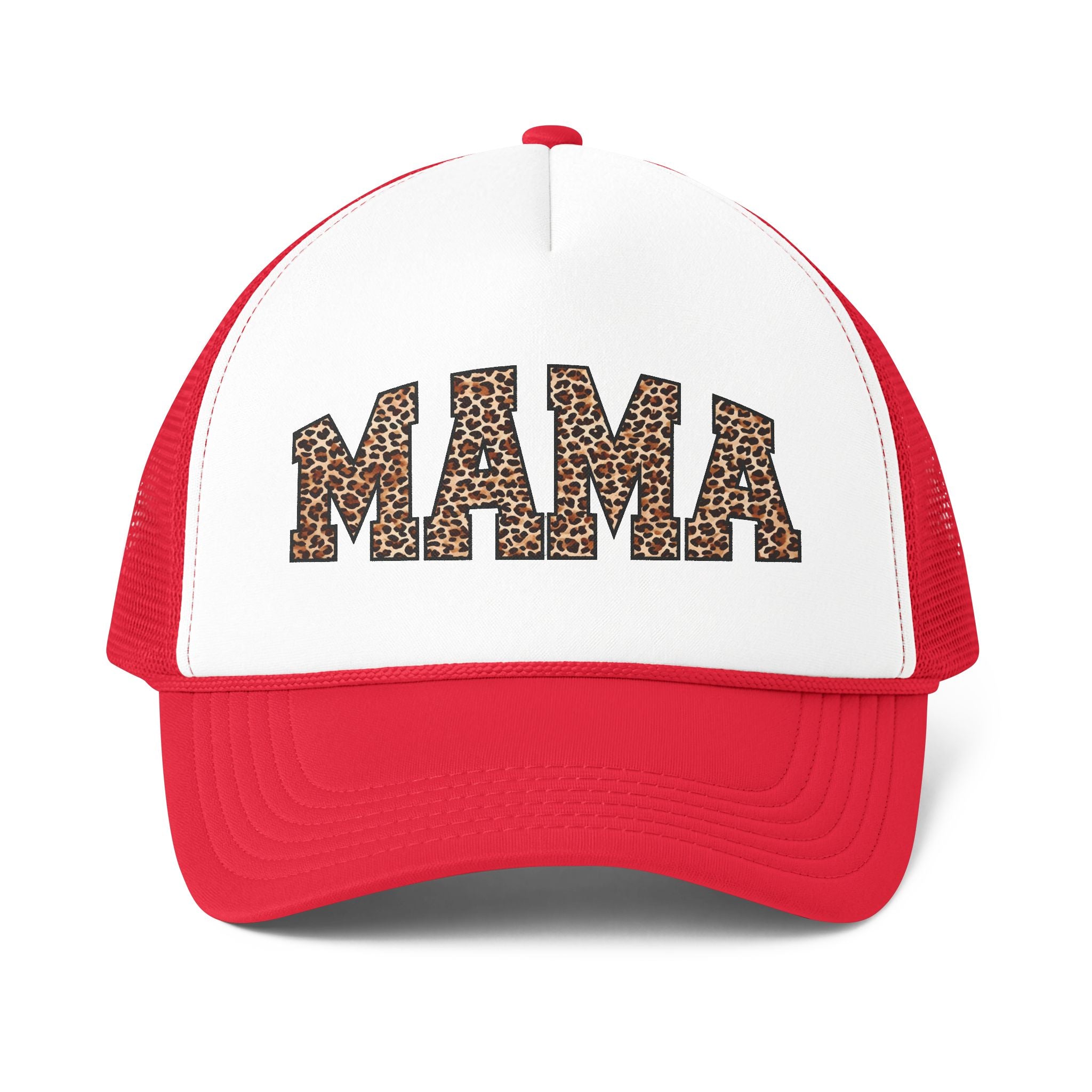 MAMA Leopard Print Trucker Cap