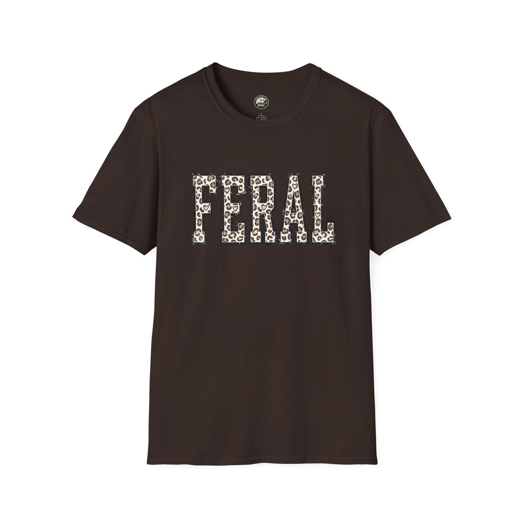 Black Sheep Club — FERAL Leopard Print Graphic Tee