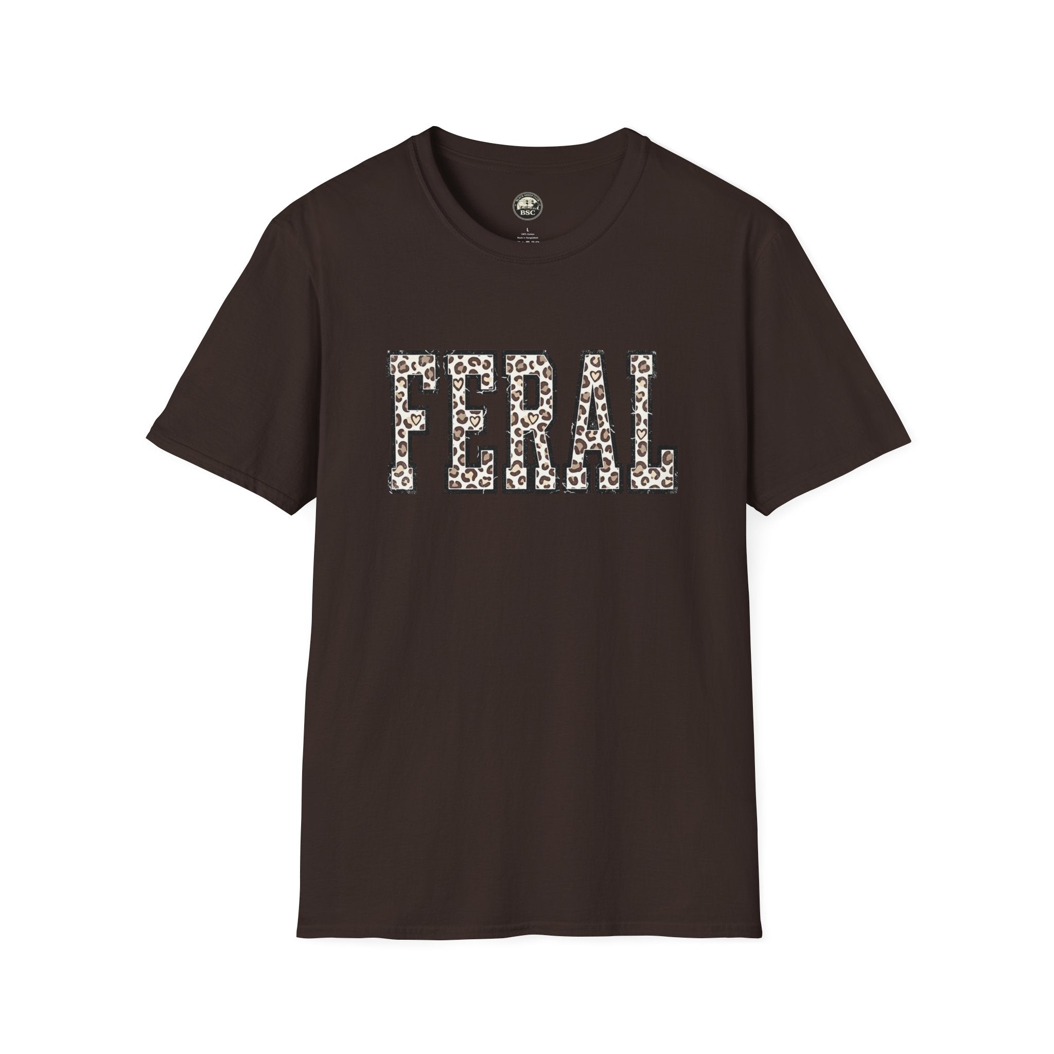Black Sheep Club — FERAL Leopard Print Graphic Tee