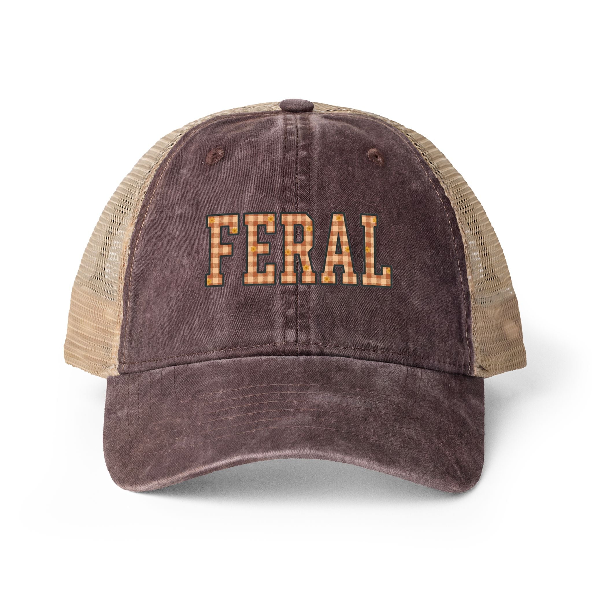 Washed Mesh-Back Cap - Feral