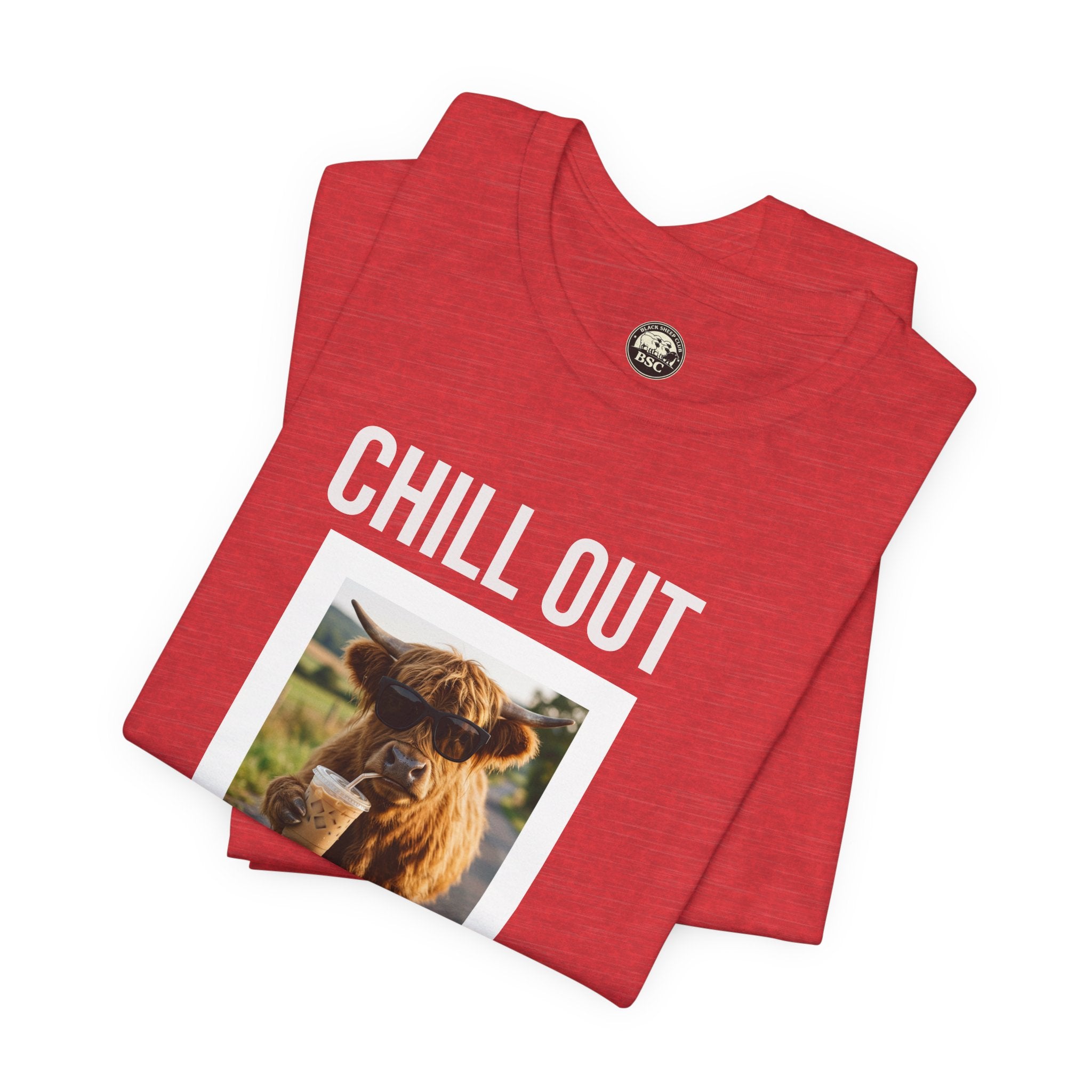 Chill Out Highland Cow Tee
