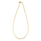 Essential Gold Chain Link Paper-Clip Necklace - 22"