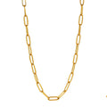 Essential Gold Chain Link Paper-Clip Necklace - 22"
