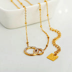 BRIAR Pavé Zirconia Gold Necklace