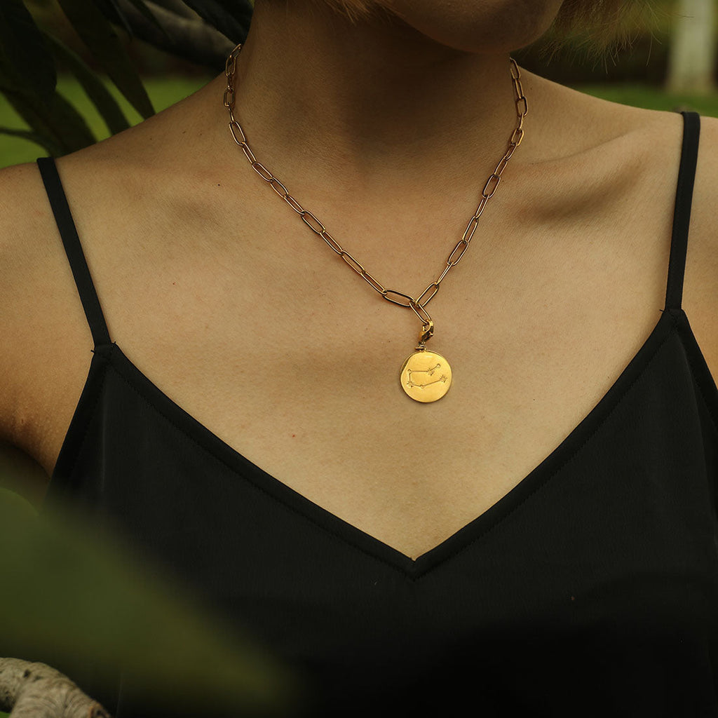 ZODIAC CONSTELLATION Double Sided Charm