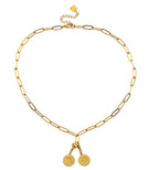 Essential Gold Chain Link Paper-Clip Necklace