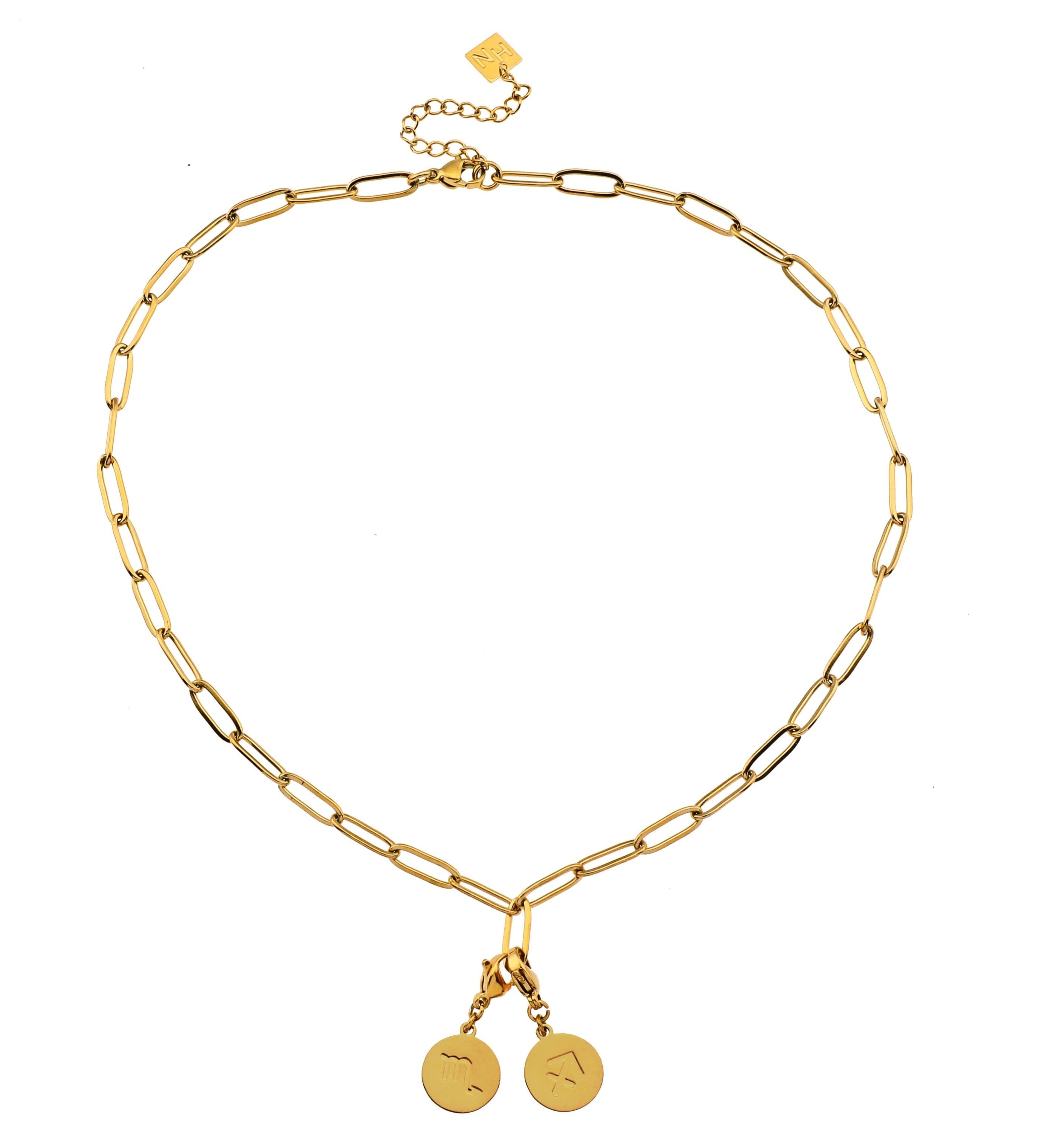 Essential Gold Chain Link Paper-Clip Necklace
