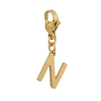 SOLID LETTER MINI CHARMS A–Z in GOLD: Dainty Initial Alphabet Pendant for Necklaces & Bracelets — $12.50