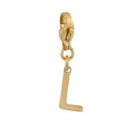 SOLID LETTER MINI CHARMS A–Z in GOLD: Dainty Initial Alphabet Pendant for Necklaces & Bracelets — $12.50