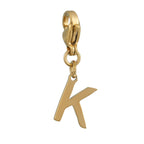 SOLID LETTER MINI CHARMS A–Z in GOLD: Dainty Initial Alphabet Pendant for Necklaces & Bracelets — $12.50