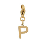 SOLID LETTER MINI CHARMS A–Z in GOLD: Dainty Initial Alphabet Pendant for Necklaces & Bracelets — $12.50