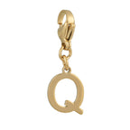 SOLID LETTER MINI CHARMS A–Z in GOLD: Dainty Initial Alphabet Pendant for Necklaces & Bracelets — $12.50