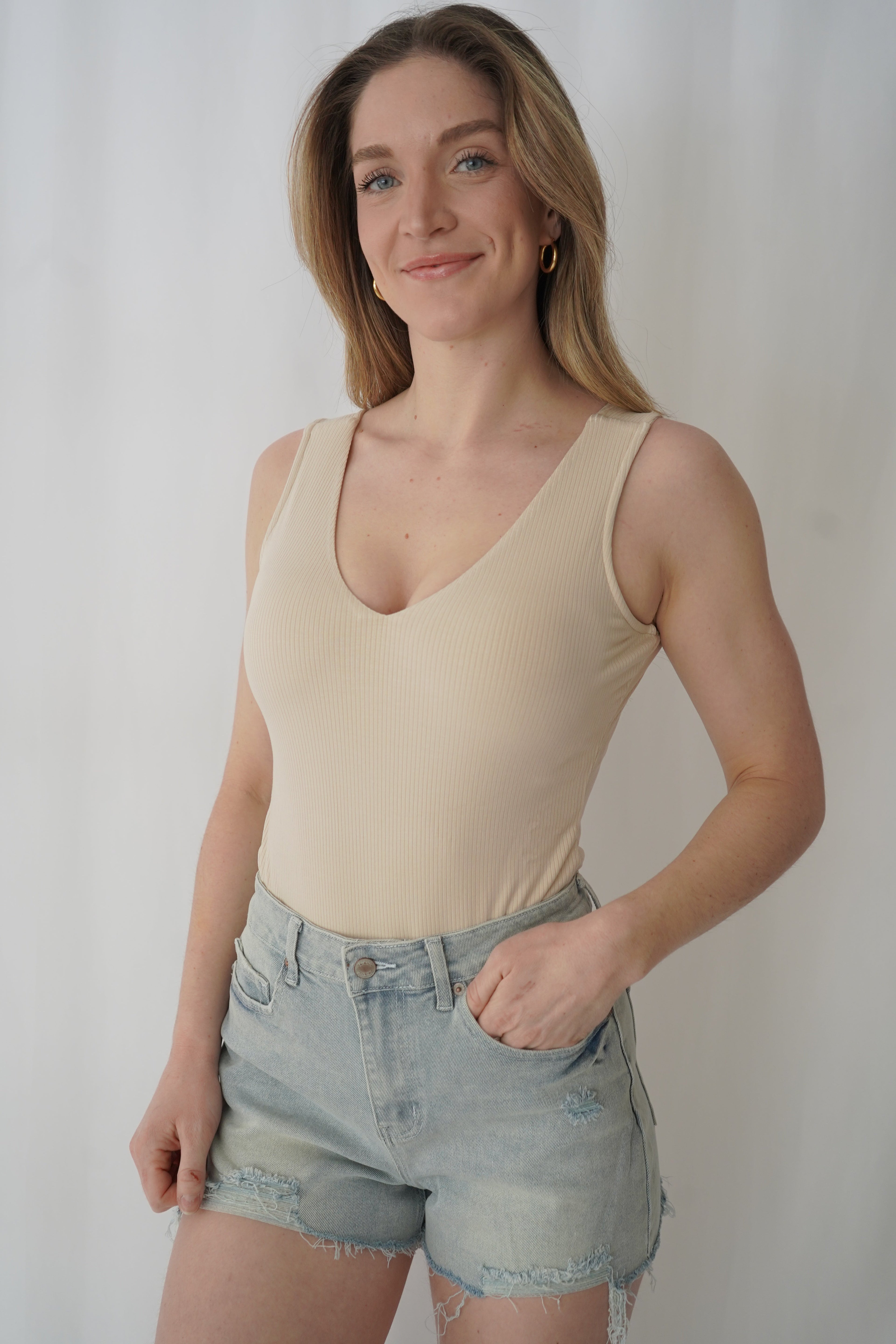 Light Blue Jean Shorts
